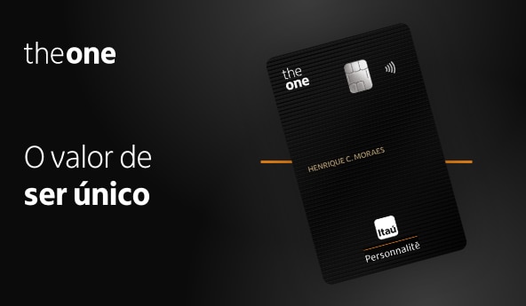 Cartão Personnalité The One, um cartão feito com clientes.