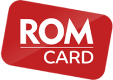 Logo da bandeira RomCard. Lê-se: "RomCard".