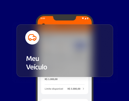 Tela do app exibe área Meu Veículo para gestão do automóvel.