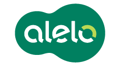 Logo da bandeira Alelo. Lê-se: "Alelo".